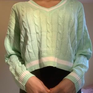 Super cute varsity styled sweater